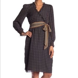 SOLD Max Studio Tie Waist Medallion Dress